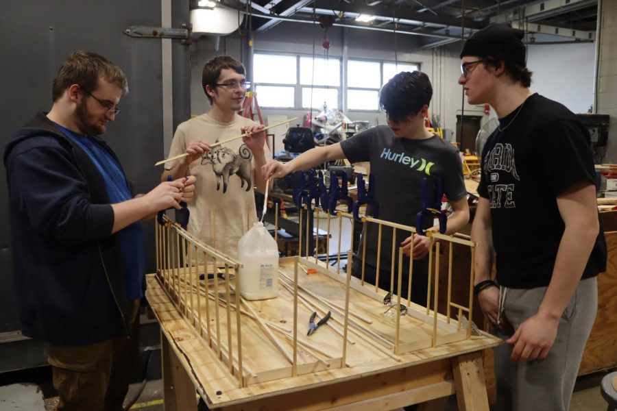 Students+in+Mr.+Andrewss+Shop+class+are+building+a+1%3A25+scale+model+of+a+pole+barn.+This+barn+will+be+built%2C+in+full+scale%2C+for+Courage+Rock+Stables+by+students.